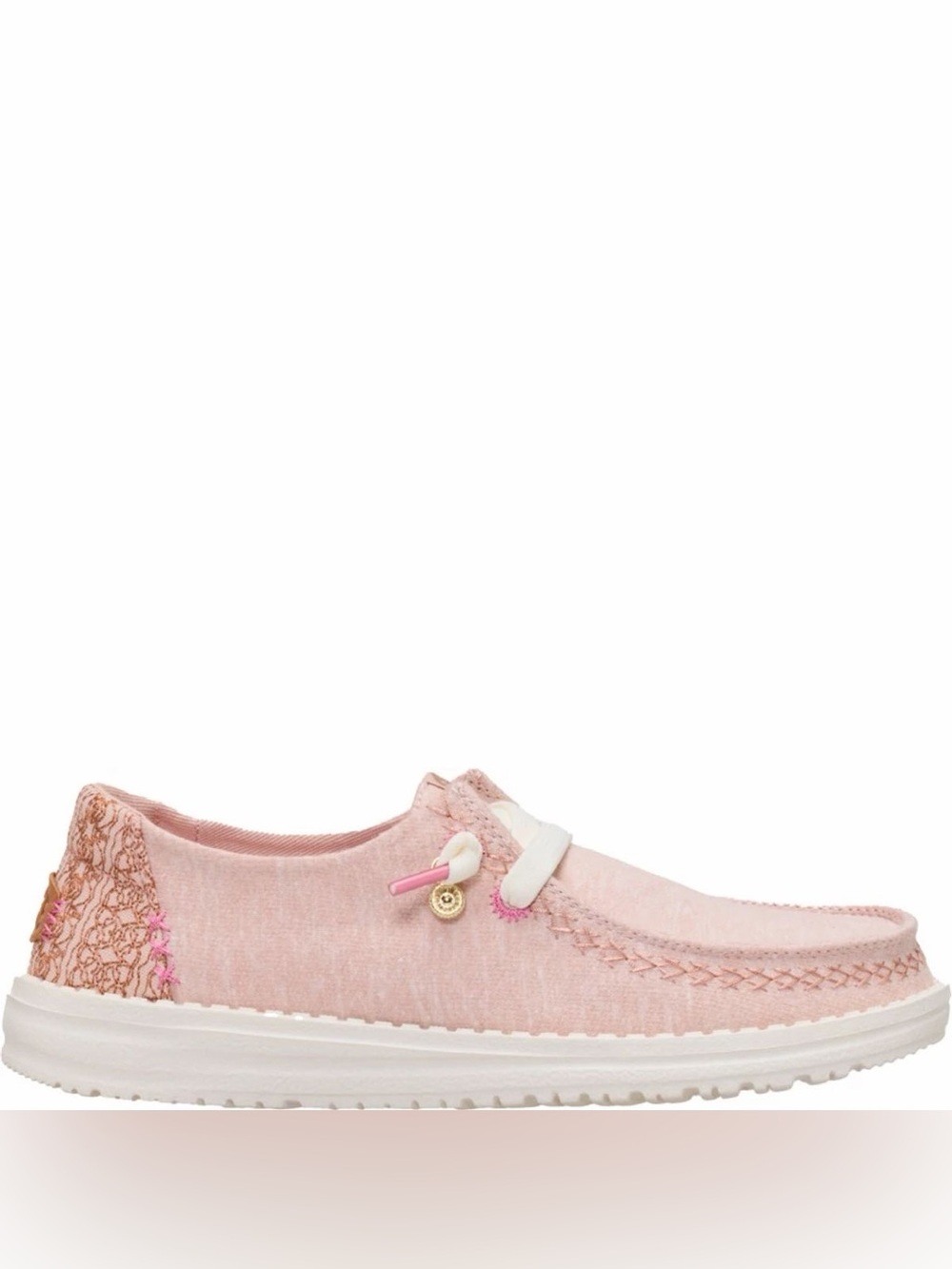 Hey Dude Women's Pink Slip-On Casual Moccasin